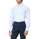 Seidensticker Herren Hemd blau Slim Fit, (675198)