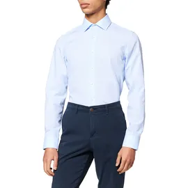 Seidensticker Herren Hemd blau Slim Fit, (675198)