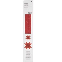 Rico Design Fröbelsterne, rot, Sterne, 60 Streifen Fsc Mix