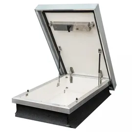 DOLLE Flachdachausstieg mit Bodentreppe clickFIX® 3-teilig 140x70cm mit U-Wert 0,49 Konstruktionshöhe 76,8-100,8cm