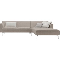hülsta sofa Ecksofa hs.446, in minimalistischer, schwereloser Optik, Breite 296 cm beige|grau