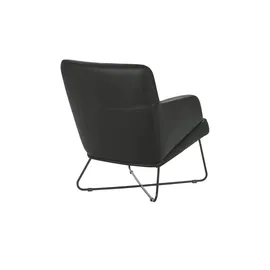 Ravensberger Werkstätten Sessel RW Wing Leder 67 x 87 x 74 cm Schwarz