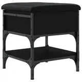vidaXL Schuhbank 42 x 45 x 42 cm schwarz / schwarz