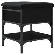 vidaXL Schuhbank 42 x 45 x 42 cm schwarz / schwarz