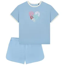 SCHIESSER Pyjama Nightwear Baumwolle Blau 140