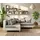 DeLife Ecksofa Clovis Weiss Hellgrau Ottomane Links Modulsofa