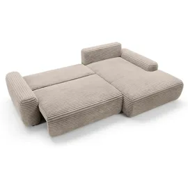 Selsey Ecksofa mit Schlaffunktion Alferia ¦ beige ¦ Maße (cm): B: 264 H: 82