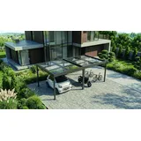 sunelements SunPort Kristall 7,18 x 3,45 m pulverbeschichtet