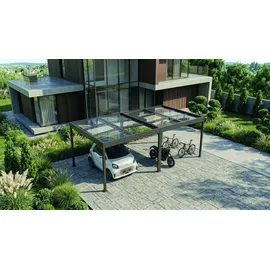 sunelements SunPort Kristall 7,18 x 3,45 m pulverbeschichtet