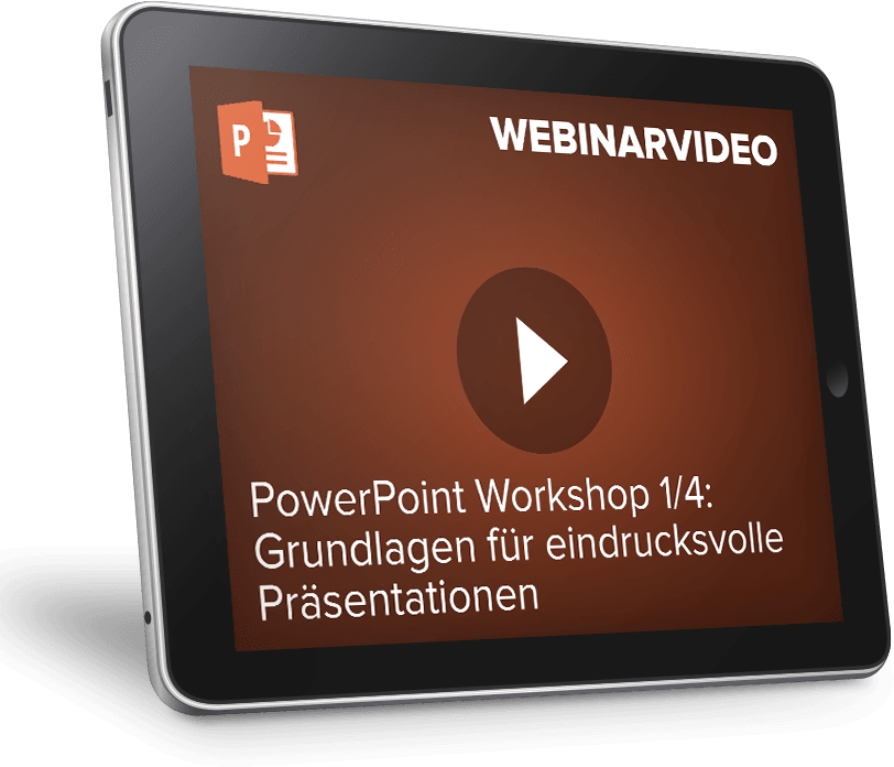 Webinarvideo: PowerPoint-Workshop 1/4 - Grundlagen für eindrucksvolle Präsent...