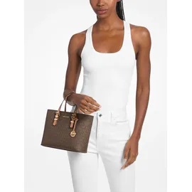 Michael Kors Quinn Small Umhängetasche Kunstleder Brown