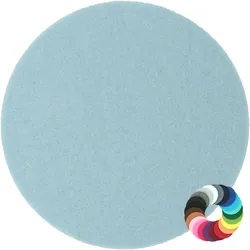 BIASTO - Premium Filz Untersetzer - rund 10cm - Farbe: baby-blau (HF051). Design Glas-Untersetzer für Getränke, Tisch, Bar, Tasse, Vase