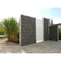 Soest Gabione Komplettset 6/5/6-Verzinkt/Verzinkt-Zum Aufduebeln-2000 mm