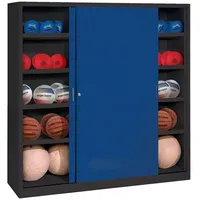 C+P Ballschrank mit Vollblech-Schiebetüren (Typ 4), HxBxT 195x120x50 cm,