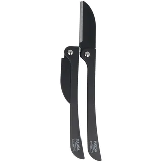 Parsa Beauty PARSA Men Haar- und Bartmesser, 2er Set klappbarer Rasierer aus japanischem Edelstahl, Rasiermesser zum trimmen des Bartes – Beard Razor