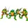Agr Tortugas Ninja Comansi Collection Set (4 Figuren)