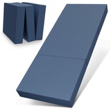 Bestschlaf Gästematratze, 75x195x15 cm, blau