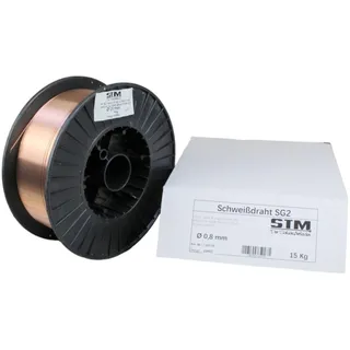 Schutzgas Schweißdraht Stahldraht SG2 0,8 mm CO2 G3Si1 MIG/MAG 15kg K300