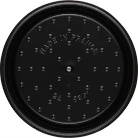 Staub Cocotte 24 cm rund bordeauxrot