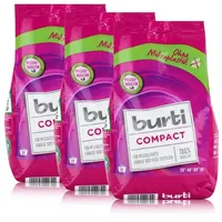 burti burti Compact Feinwaschmittel 1,1kg- Waschpulver (3er Pack) Colorwaschmittel