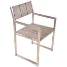 Garden Pleasure Majuro Gartenstuhl 59 x 59 x 108 cm weiß