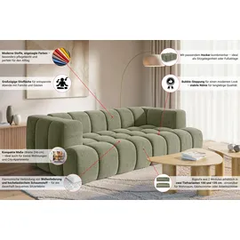 homsy by ana johnson Big-Sofa HOMSY BY ANA JOHNSON "»XL« BOUBELLE Design-Sofa extra tief, Bubble-Optik, Breite 246 cm", dunkelgrau, B:246cm H:75cm T:135cm, 100% Polyester, Sofas, Big-Sofa, 4-Sitzer mit Wellenunterfederung, XL Sitztiefe 100 cm