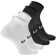 Uyn Sneakersocken 4er Pack Schwarz/Weiß 45-47