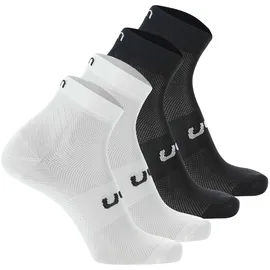 Uyn Sneakersocken 4er Pack Schwarz/Weiß 45-47