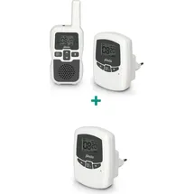 Alecto DBX-80 - Babyphone mit Reichweite von bis zu 3.000 Metern, weiß/anthrazit - Weiß,