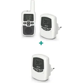 Alecto DBX-80 - Babyphone mit Reichweite von bis zu 3.000 Metern, weiß/anthrazit - Weiß,