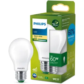 Philips LED-Leuchtmittel ultraeffizient E27 Glühlampenform 4W 840lm Matt
