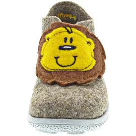 superfit Jungen - Schuhe HAPPY Slipper, Modern, BEIGE/GRAU 4000, 24