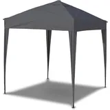 SANHENG Pavillon 3x3 WASSERDICHT, Faltpavillon wasserdicht, Partyzelt schnellaufbau Gartenpavillon Pop Up Zelt Sonnenschutz Stahlgestell (Grau,3x3 m ohne Seitenteile)