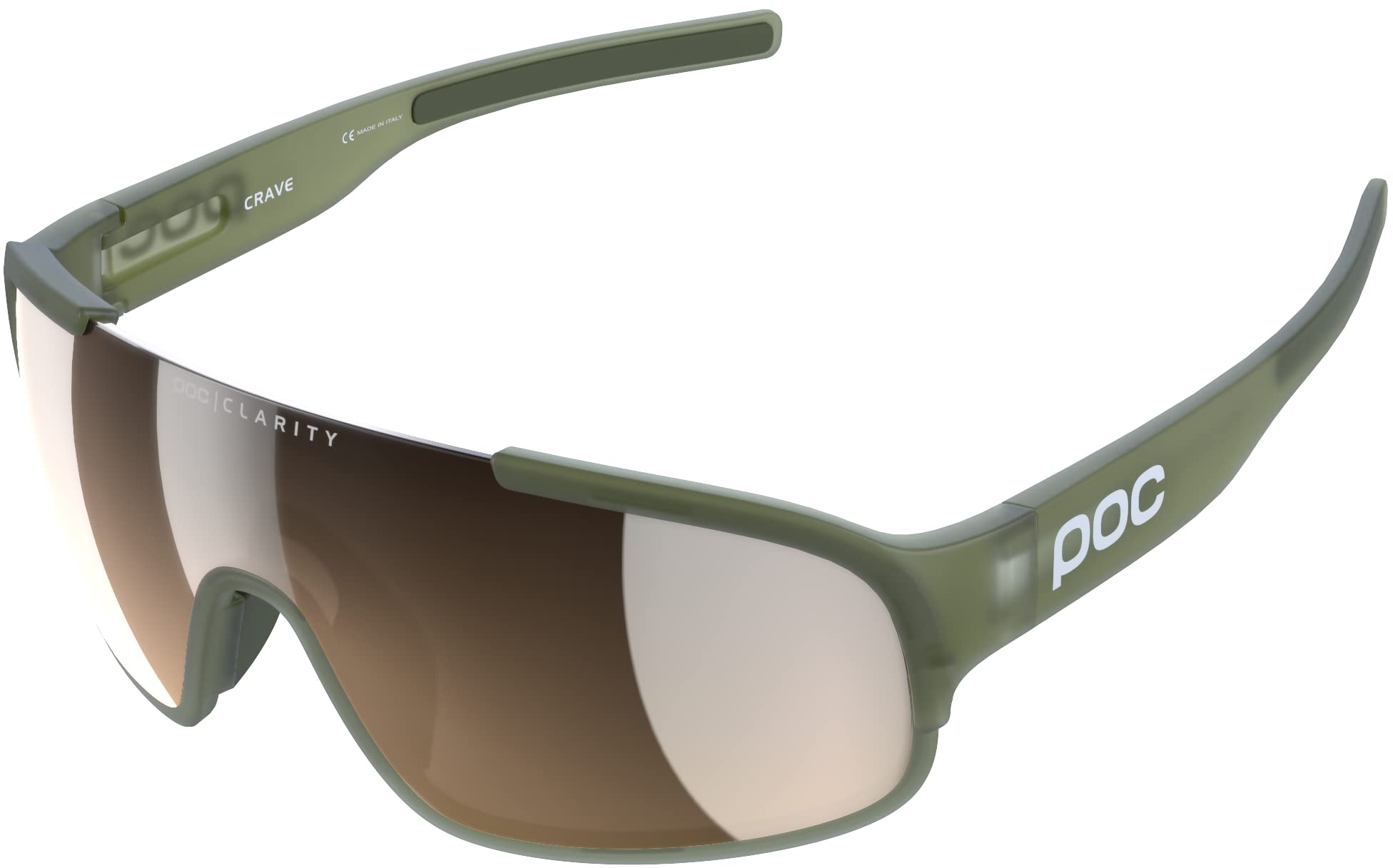 POC Crave Sonnenbrille - Sportbrille mit einem leichten, flexiblen und strapazierfähigen Grilamid-Rahmen ideal für jede sportliche Herausforderung