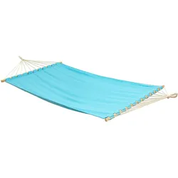 XXL Stabhängematte 200x120 Doppelhängematte 2 Personen Garten Hängematte Blau