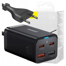 Baseus GaN3 Pro 65 W, schwarzes Ladegerät,