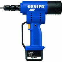 GESIPA Blindniettechnik GmbH Blindnietmuttern-Setzgerät FireBird (2 Li-Ion Akkus 2,0 Ah / Ladegerät)