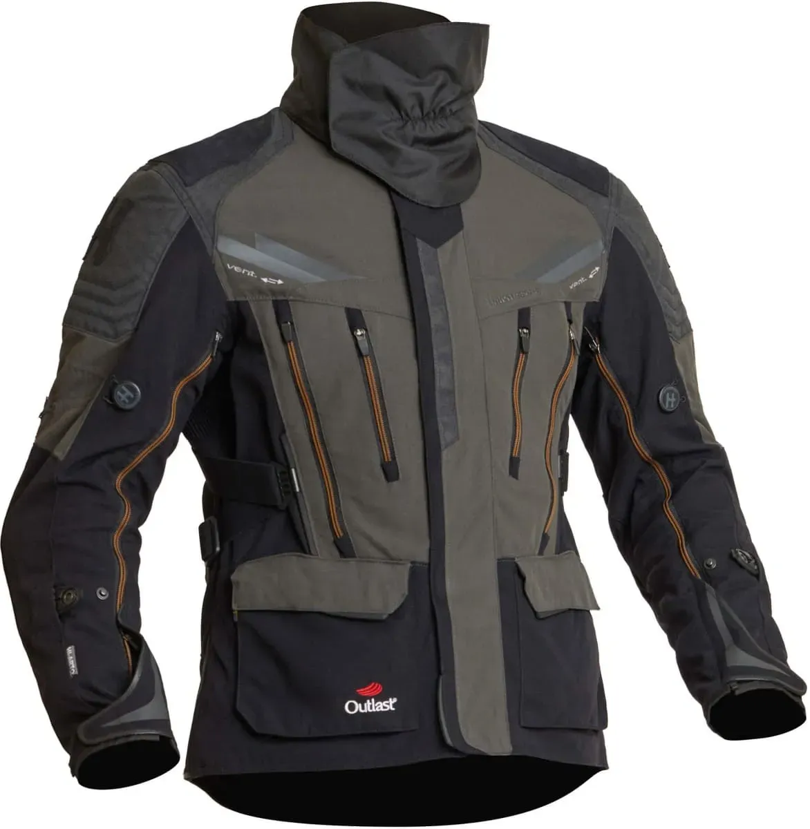 Halvarssons MORA Motorradjacke schwarz grün Gr. 52