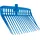 Kerbl Dunggabel EcoFork, Bollengabel - royalblau, ohne Stiel