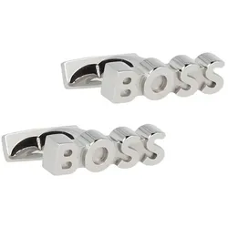 Boss B-Boss Manschettenknöpfe Edelstahl 2,5 cm silver