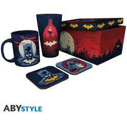 Geschenkset DC - Batman (Tasse, Glas, Untersetzer)