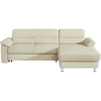 sit&more Ecksofa »Ascara L-Form«, inklusive Boxspring/Federkern-Polsterung, wahlweise mit Bettfunktion beige