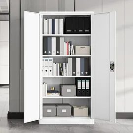 Jan Nowak C001 Aktenschrank 185 x 90 x 40 cm weiß