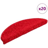 vidaXL Stufenmatten 20 Stk. Rot 56x17x3 cm