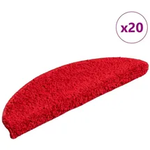 vidaXL Stufenmatten 20 Stk. Rot 56x17x3 cm
