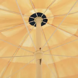 vidaXL Strandschirm Ø 245 cm Braun