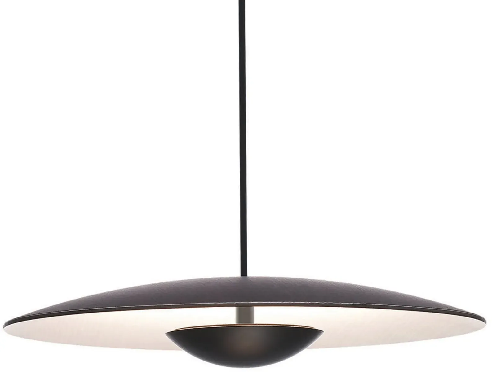 Pendelleuchte MARSET, dimmbar, Braun / Rost, für Esszimmer, Aluminium - 11.8