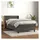 vidaXL Boxspringbett 100 x 200 cm Dunkelgrau
