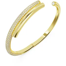 Swarovski Dextera Armreif, Gold mit Swarovski-Kristallen 5674980 Größe S