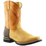 Grinders Unisex EL Paso Bräunen Braun Leder Schlüpfen Mid Mittleres Kalb Cowboy Westernstiefe 41 - 41 EU